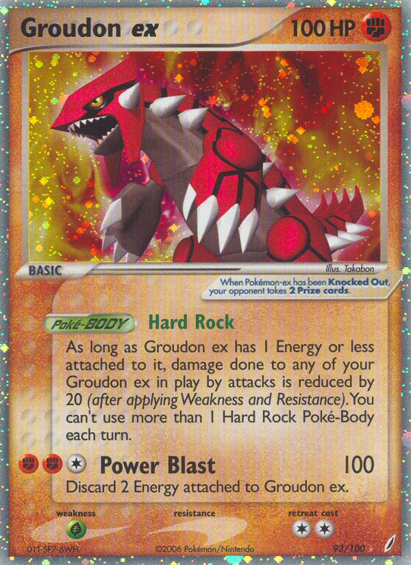 Groudon ex (93/100) [EX: Crystal Guardians] | Exor Games Bridgewater