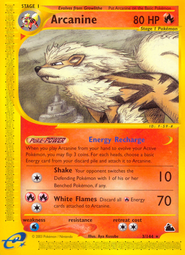 Arcanine (3/144) [Skyridge] | Exor Games Bridgewater