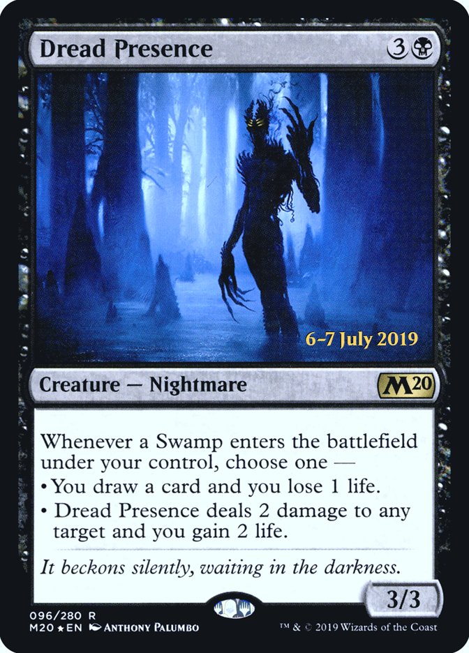 Dread Presence  [Core Set 2020 Prerelease Promos] | Exor Games Bridgewater