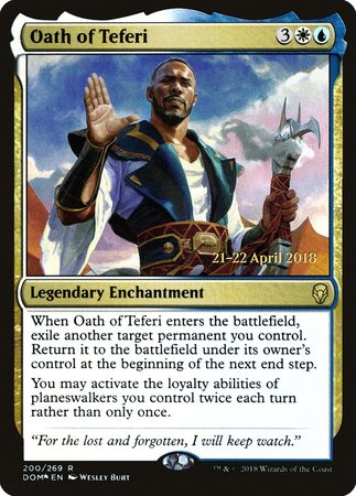 Oath of Teferi [Dominaria Promos] | Exor Games Bridgewater