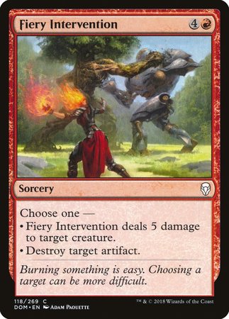 Fiery Intervention [Dominaria] | Exor Games Bridgewater