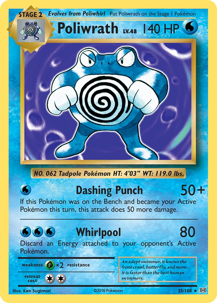 Poliwrath (25/108) (Theme Deck Exclusive) [XY: Evolutions] | Exor Games Bridgewater