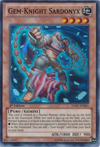 Gem-Knight Sardonyx [HA07-EN001] Super Rare | Exor Games Bridgewater