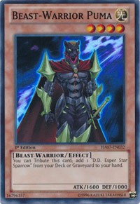 Beast-Warrior Puma [HA07-EN032] Super Rare | Exor Games Bridgewater