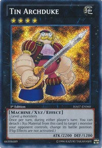 Tin Archduke [HA07-EN060] Secret Rare | Exor Games Bridgewater