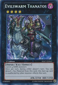 Evilswarm Thanatos [HA07-EN063] Secret Rare | Exor Games Bridgewater