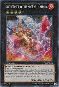 Brotherhood of the Fire Fist - Cardinal [LTGY-EN054] Secret Rare | Exor Games Bridgewater