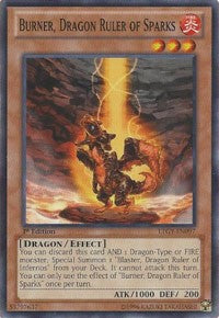 Burner, Dragon Ruler of Sparks [LTGY-EN097] Common | Exor Games Bridgewater