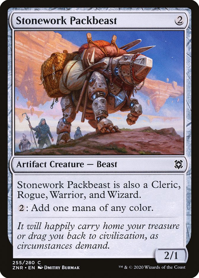 Stonework Packbeast [Zendikar Rising] | Exor Games Bridgewater