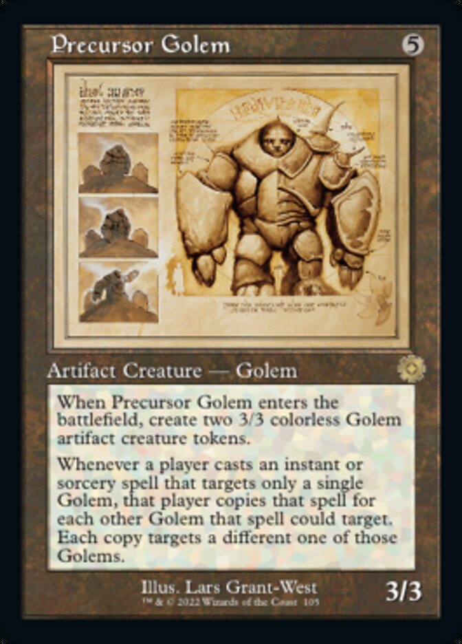 Precursor Golem (Retro Schematic) [The Brothers' War Retro Artifacts] | Exor Games Bridgewater