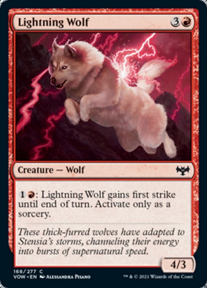 Lightning Wolf [Innistrad: Crimson Vow] | Exor Games Bridgewater