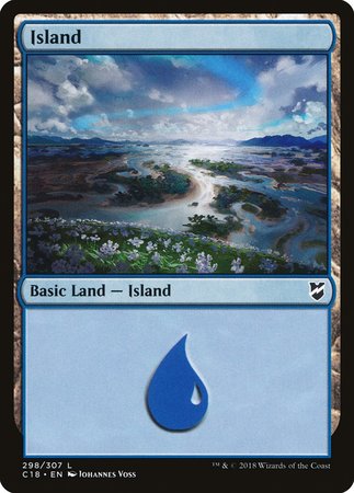 Island (298) [Commander 2018] | Exor Games Bridgewater