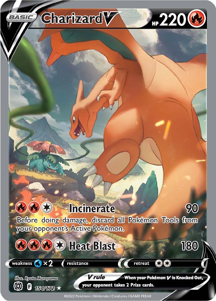 Charizard V (154/172) [Sword & Shield: Brilliant Stars] | Exor Games Bridgewater