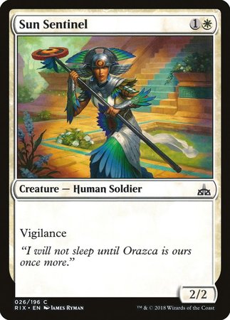 Sun Sentinel [Rivals of Ixalan] | Exor Games Bridgewater