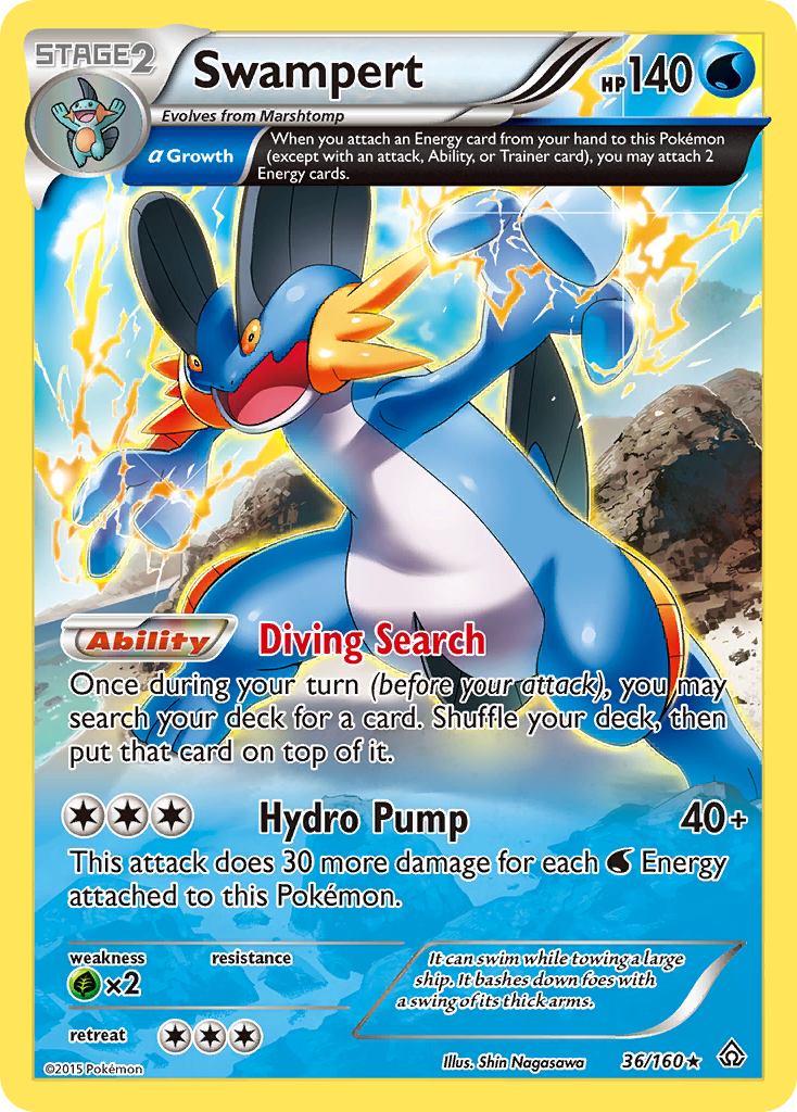 Swampert (36/160) [XY: Primal Clash] | Exor Games Bridgewater