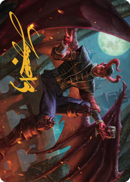 Raphael, Fiendish Savior Art Card (40) (Gold-Stamped Signature) [Commander Legends: Battle for Baldur's Gate Art Series] | Exor Games Bridgewater
