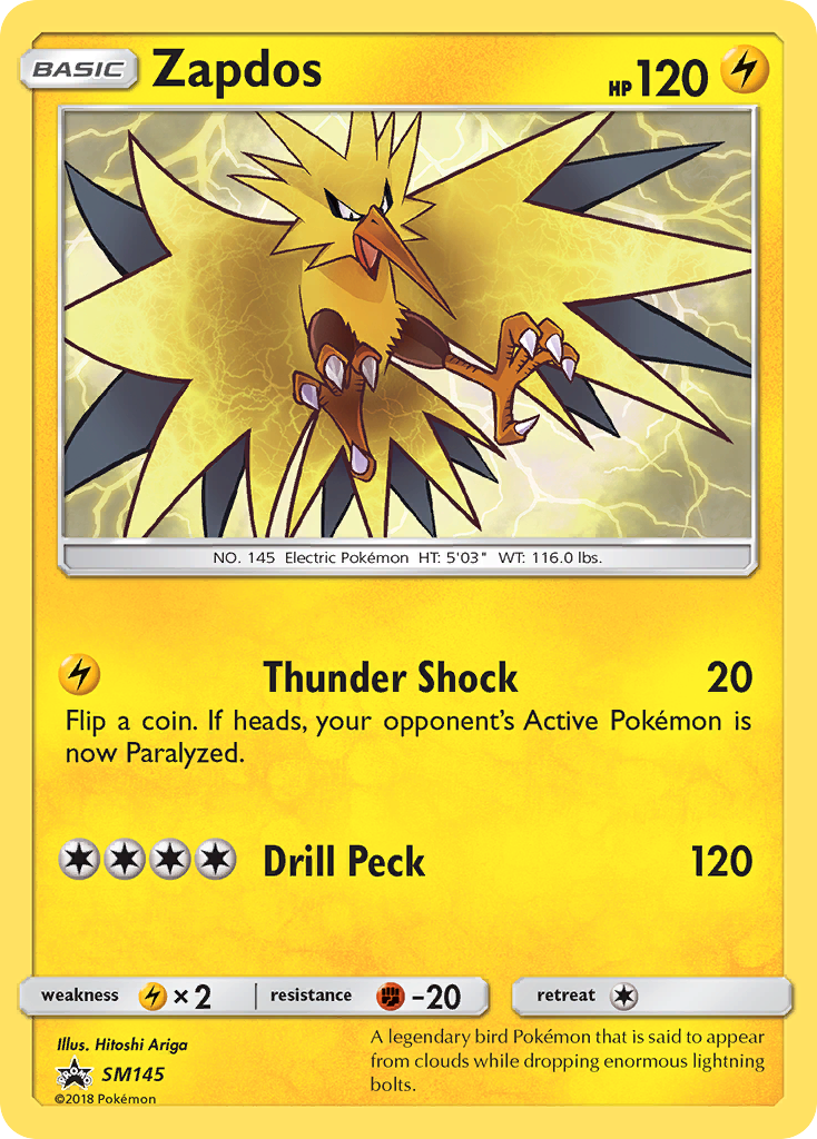 Zapdos (SM145) [Sun & Moon: Black Star Promos] | Exor Games Bridgewater