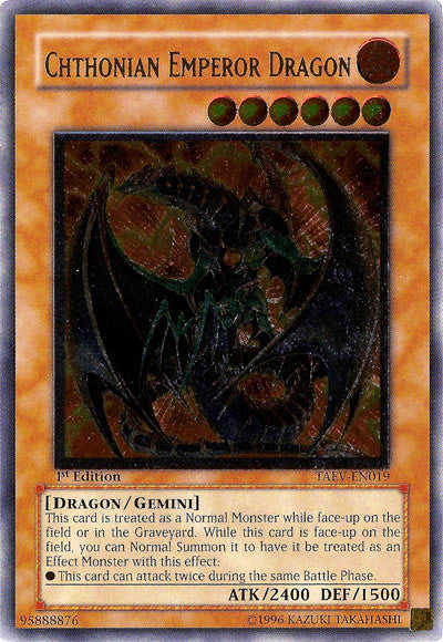 Chthonian Emperor Dragon [TAEV-EN019] Ultimate Rare | Exor Games Bridgewater