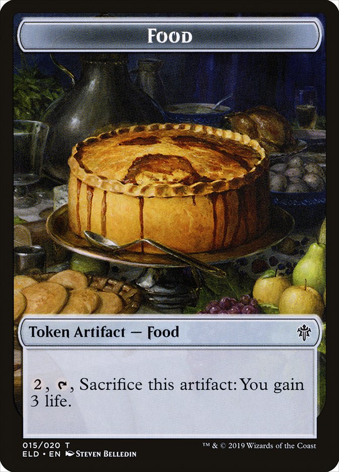 Food (015/020) [Throne of Eldraine Tokens] | Exor Games Bridgewater