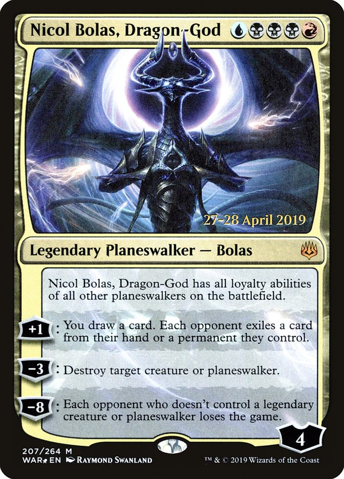 Nicol Bolas, Dragon-God  [War of the Spark Prerelease Promos] | Exor Games Bridgewater