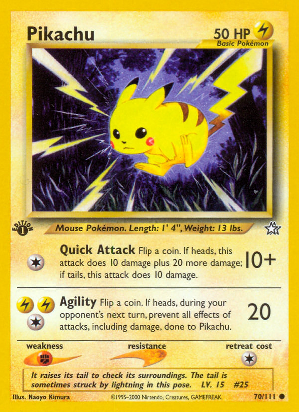 Pikachu (70/111) [Neo Genesis 1st Edition] | Exor Games Bridgewater