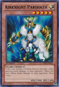 Airknight Parshath [BP02-EN016] Rare | Exor Games Bridgewater