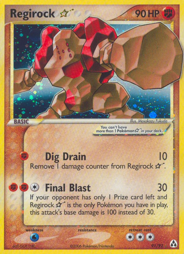 Regirock Star (91/92) [EX: Legend Maker] | Exor Games Bridgewater