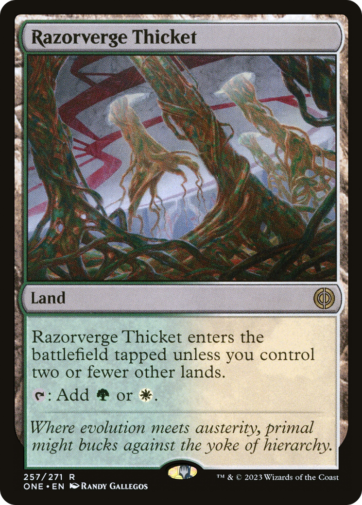 Razorverge Thicket [Phyrexia: All Will Be One] | Exor Games Bridgewater