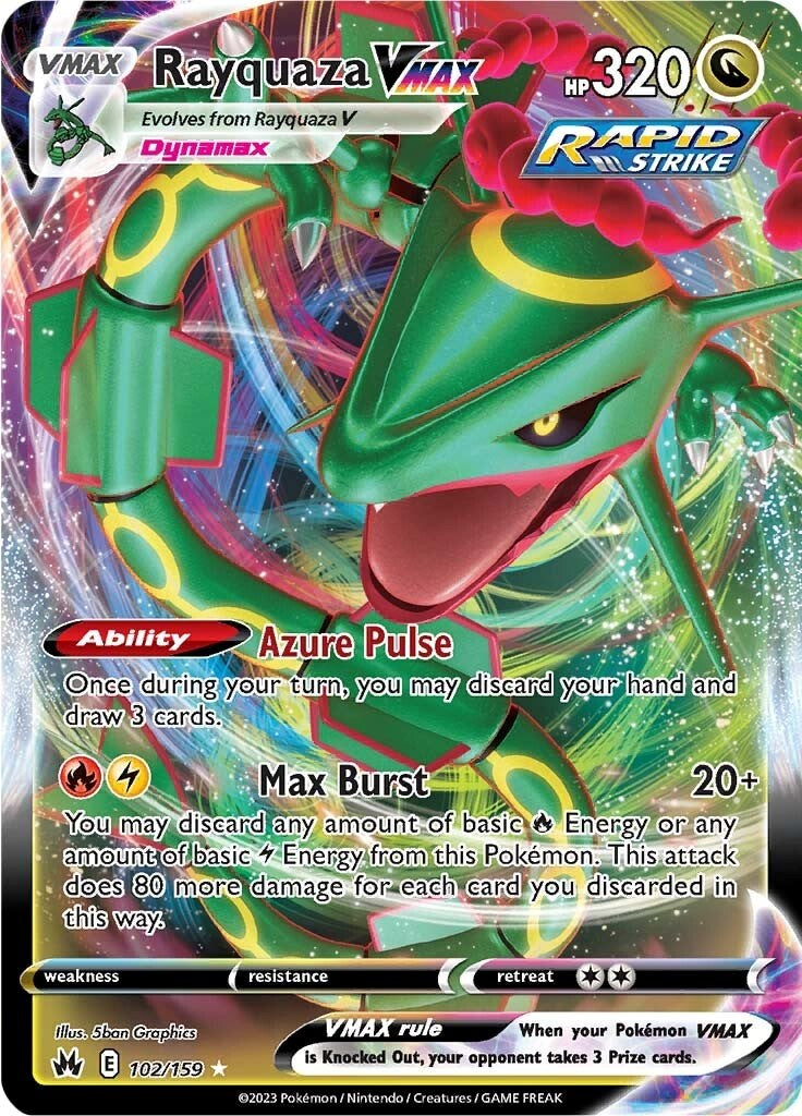 Rayquaza VMAX (102/159) (102) [Sword & Shield: Crown Zenith] | Exor Games Bridgewater