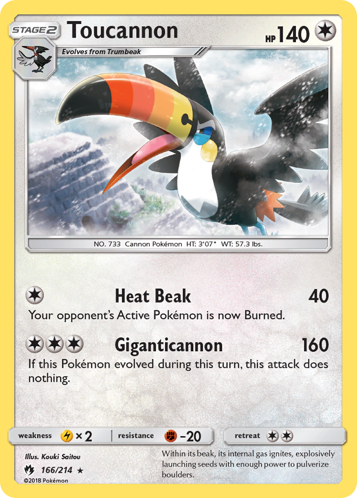 Toucannon (166/214) [Sun & Moon: Lost Thunder] | Exor Games Bridgewater