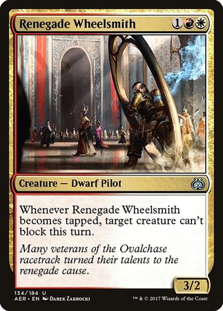 Renegade Wheelsmith [Aether Revolt] | Exor Games Bridgewater