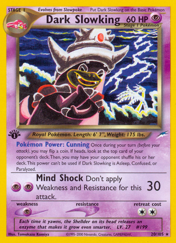 Dark Slowking (20/105) [Neo Destiny 1st Edition] | Exor Games Bridgewater