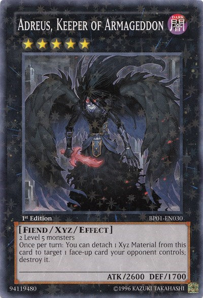 Adreus, Keeper of Armageddon [BP01-EN030] Starfoil Rare | Exor Games Bridgewater