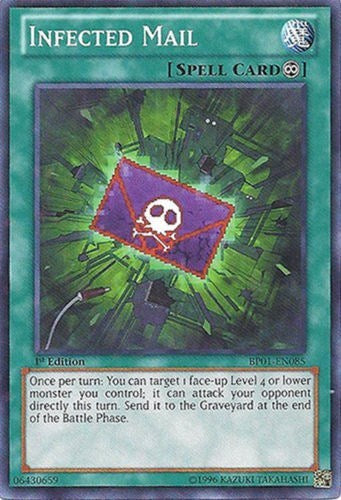 Infected Mail [BP01-EN085] Starfoil Rare | Exor Games Bridgewater