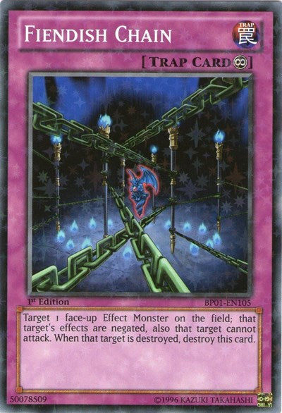 Fiendish Chain [BP01-EN105] Starfoil Rare | Exor Games Bridgewater