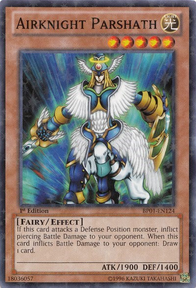 Airknight Parshath [BP01-EN124] Starfoil Rare | Exor Games Bridgewater