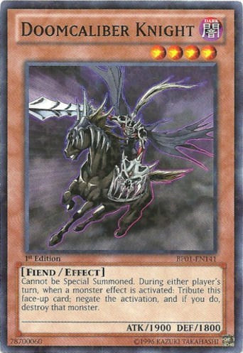 Doomcaliber Knight [BP01-EN141] Starfoil Rare | Exor Games Bridgewater