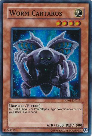 Worm Cartaros [HA01-EN019] Super Rare | Exor Games Bridgewater