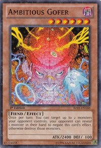 Ambitious Gofer [BP01-EN160] Starfoil Rare | Exor Games Bridgewater