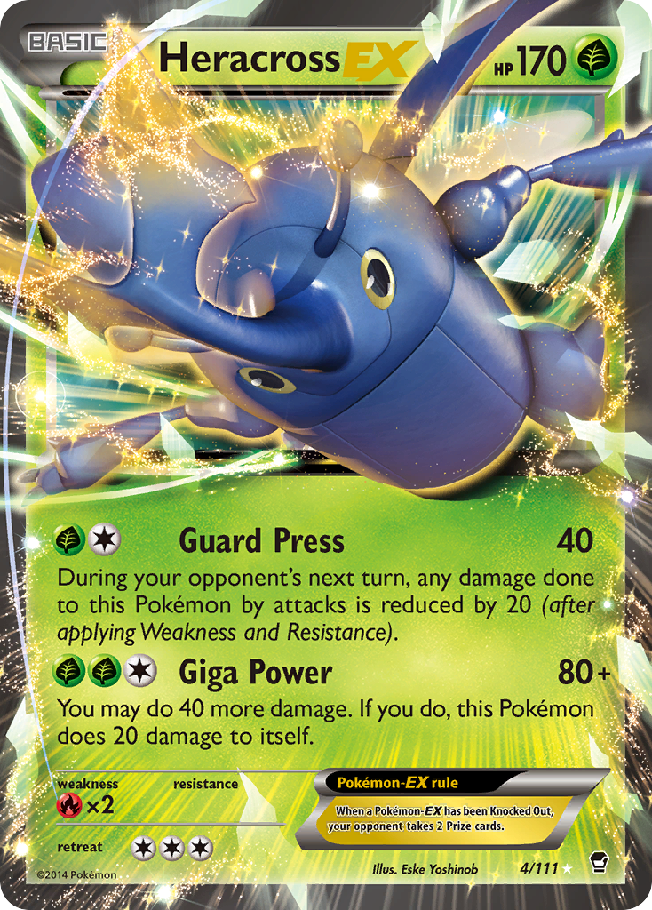 Heracross EX (4/111) [XY: Furious Fists] | Exor Games Bridgewater