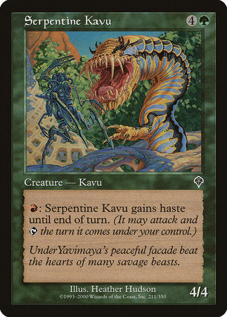 Serpentine Kavu [Invasion] | Exor Games Bridgewater