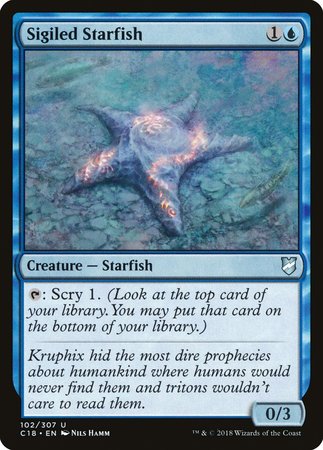 Sigiled Starfish [Commander 2018] | Exor Games Bridgewater