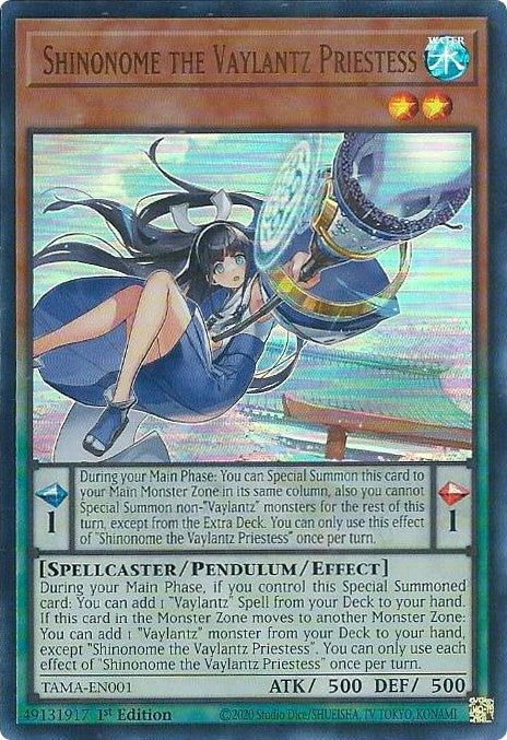 Shinonome the Vaylantz Priestess [TAMA-EN001] Ultra Rare | Exor Games Bridgewater