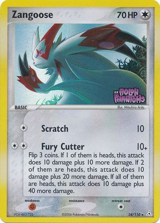 Zangoose (34/110) (Stamped) [EX: Holon Phantoms] | Exor Games Bridgewater