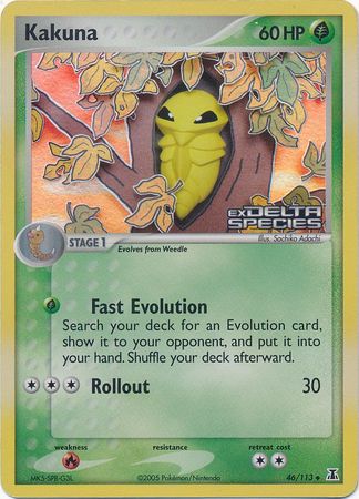 Kakuna (46/113) (Stamped) [EX: Delta Species] | Exor Games Bridgewater