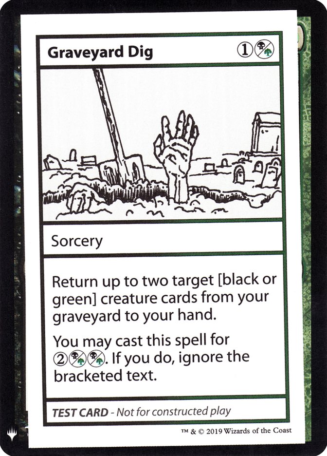 Graveyard Dig [Mystery Booster Playtest Cards] | Exor Games Bridgewater