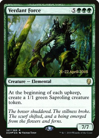 Verdant Force [Dominaria Promos] | Exor Games Bridgewater