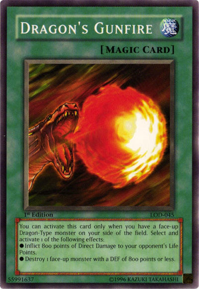 Dragon's Gunfire [LOD-045] Common | Exor Games Bridgewater