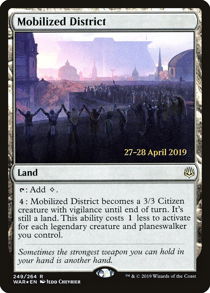 Mobilized District  [War of the Spark Prerelease Promos] | Exor Games Bridgewater