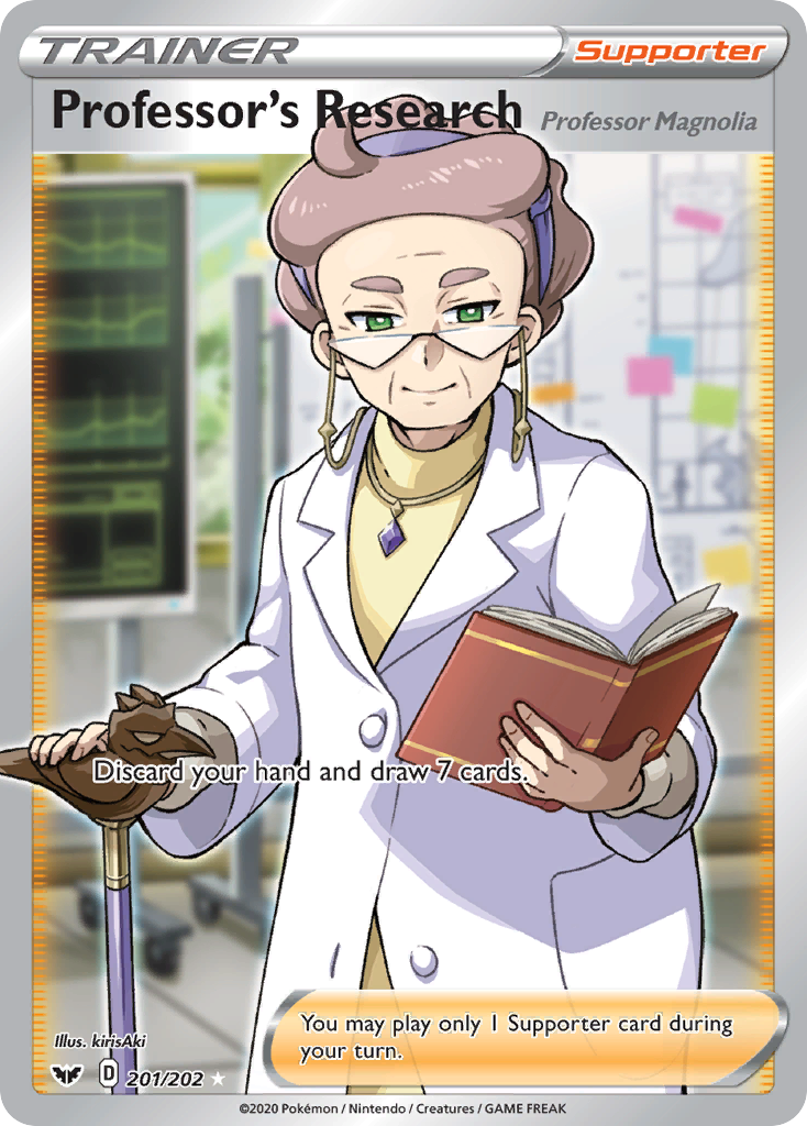 Professor's Research (201/202) (Professor Magnolia) [Sword & Shield: Base Set] | Exor Games Bridgewater